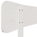 sengegavl 160 cm massivt fyrretræ hvid