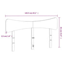 sengegavl 160 cm massivt fyrretræ hvid