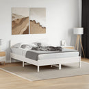 sengegavl 150 cm massivt fyrretræ hvid