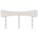 sengegavl 150 cm massivt fyrretræ hvid
