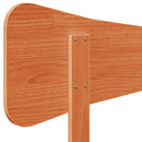 sengegavl 150 cm massivt fyrretræ gyldenbrun