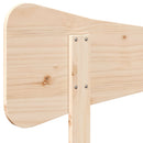 sengegavl 135 cm massivt fyrretræ