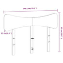 sengegavl 135 cm massivt fyrretræ