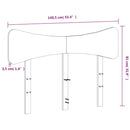 sengegavl 135 cm massivt fyrretræ gyldenbrun