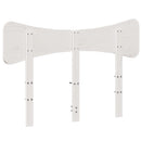 sengegavl 120 cm massivt fyrretræ hvid