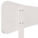 sengegavl 120 cm massivt fyrretræ hvid