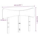 sengegavl 120 cm massivt fyrretræ hvid