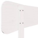sengegavl 75 cm massivt fyrretræ hvid