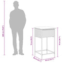 havebarstole med hynder 2 stk. sort polyrattan