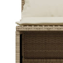 sofasæt til haven 4 dele med hynder polyrattan beige