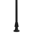 markise 400x150 cm sammenrullelig stof og stål antracitgrå