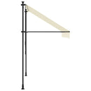 markise 250x150 cm sammenrullelig stof og stål cremefarvet