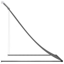 markise 150x150 cm sammenrullelig stof og stål antracitgrå