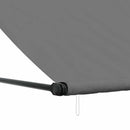 markise 300x150 cm sammenrullelig stof og stål antracitgrå