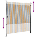 udendørs rullegardin 200x270 cm stof og stål gul og hvid