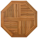 bordplade 60x60x2,5 cm ottekantet massivt teaktræ
