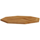 bordplade 80x80x2,5 cm ottekantet massivt teaktræ