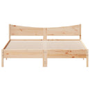 sengeramme uden madras 200x200 cm massivt fyrretræ