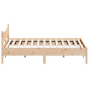 sengeramme uden madras 200x200 cm massivt fyrretræ