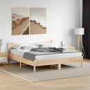 sengeramme uden madras 200x200 cm massivt fyrretræ