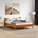 sengeramme uden madras 160x200 cm massivt fyrretræ gyldenbrun