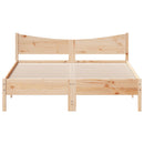 sengeramme uden madras 150x200 cm massivt fyrretræ