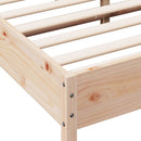 sengeramme uden madras 150x200 cm massivt fyrretræ