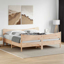 sengeramme uden madras 200x200 cm massivt fyrretræ