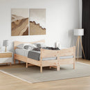 sengeramme uden madras 120x200 cm massivt fyrretræ