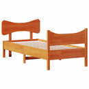 sengeramme uden madras 100x200 cm massivt fyrretræ gyldenbrun