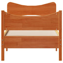 sengeramme uden madras 100x200 cm massivt fyrretræ gyldenbrun