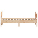 sengeramme uden madras 75x190 cm massivt fyrretræ