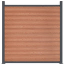hegnspanel 180x186 cm WPC brun