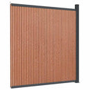 hegnspanel 173x186 cm WPC brun