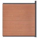 hegnspanel 173x186 cm WPC brun