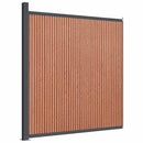hegnspanel 173x186 cm WPC brun