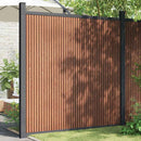 hegnspanel 173x186 cm WPC brun