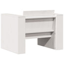 sofastol til haven 70x60x62 cm massivt fyrretræ hvid