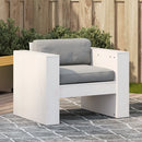 sofastol til haven 70x60x62 cm massivt fyrretræ hvid