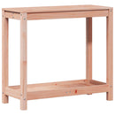 plantebord med hylde 82,5x35x75 cm massivt douglasgran