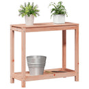 plantebord med hylde 82,5x35x75 cm massivt douglasgran