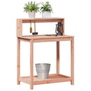 plantebord med hylder 82,5x50x109,5 cm massivt douglasgran