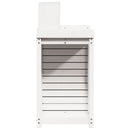 plantebord med hylder 82,5x50x109,5 cm massivt fyrretræ hvid