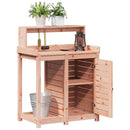 plantebord med hylder 82,5x50x109,5 cm massivt douglasgran