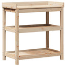 plantebord med hylder 82,5x45x86,5 cm massivt fyrretræ