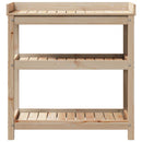 plantebord med hylder 82,5x45x86,5 cm massivt fyrretræ