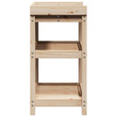 plantebord med hylder 82,5x45x86,5 cm massivt fyrretræ