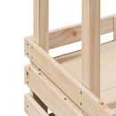 udendørs barbord med tag 112,5x57x195,5 cm massivt træ