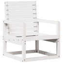 havestol 57,5x63x76 cm massivt fyrretræ hvid