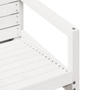 havestol 57,5x63x76 cm massivt fyrretræ hvid